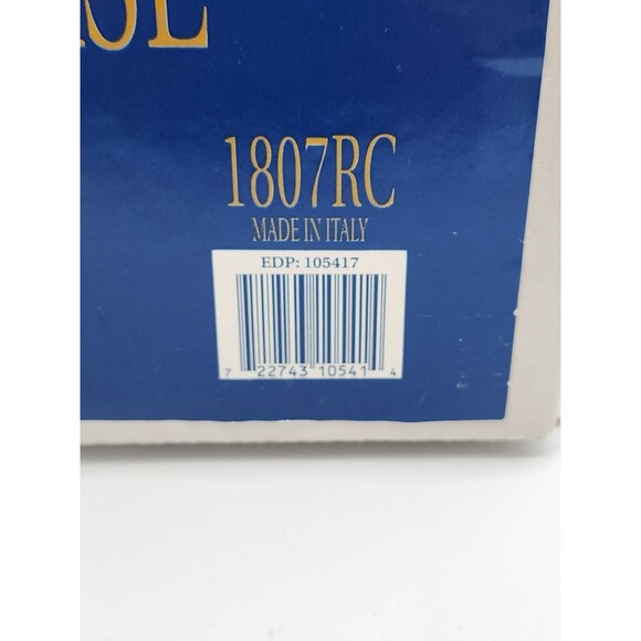 Estate Collection 8" Tall Italian Optic Vase Maritha Vase 1807RC - Picture 12 of 12